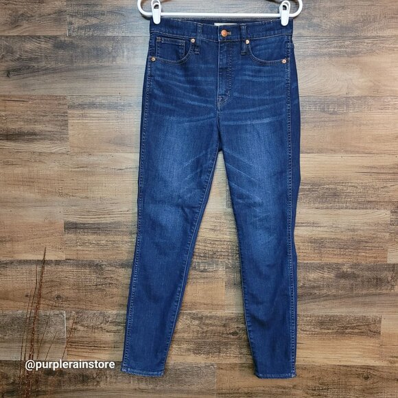 Madewell Jeans 28 Skinny 10" High Rise Tarren Wash K2432 Tummy Control Stretch - Picture 1 of 13